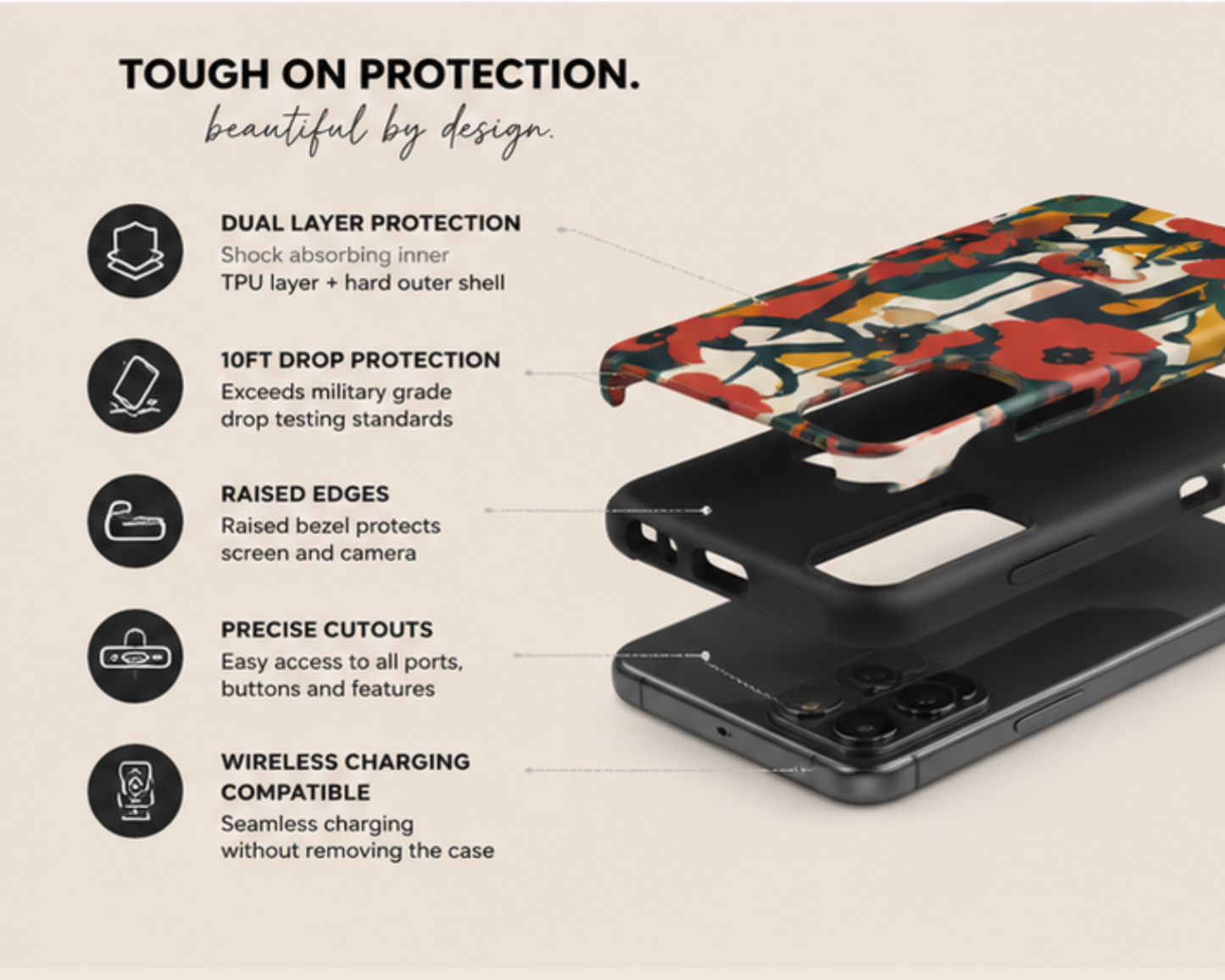 Poppy Patchwork Phone Case