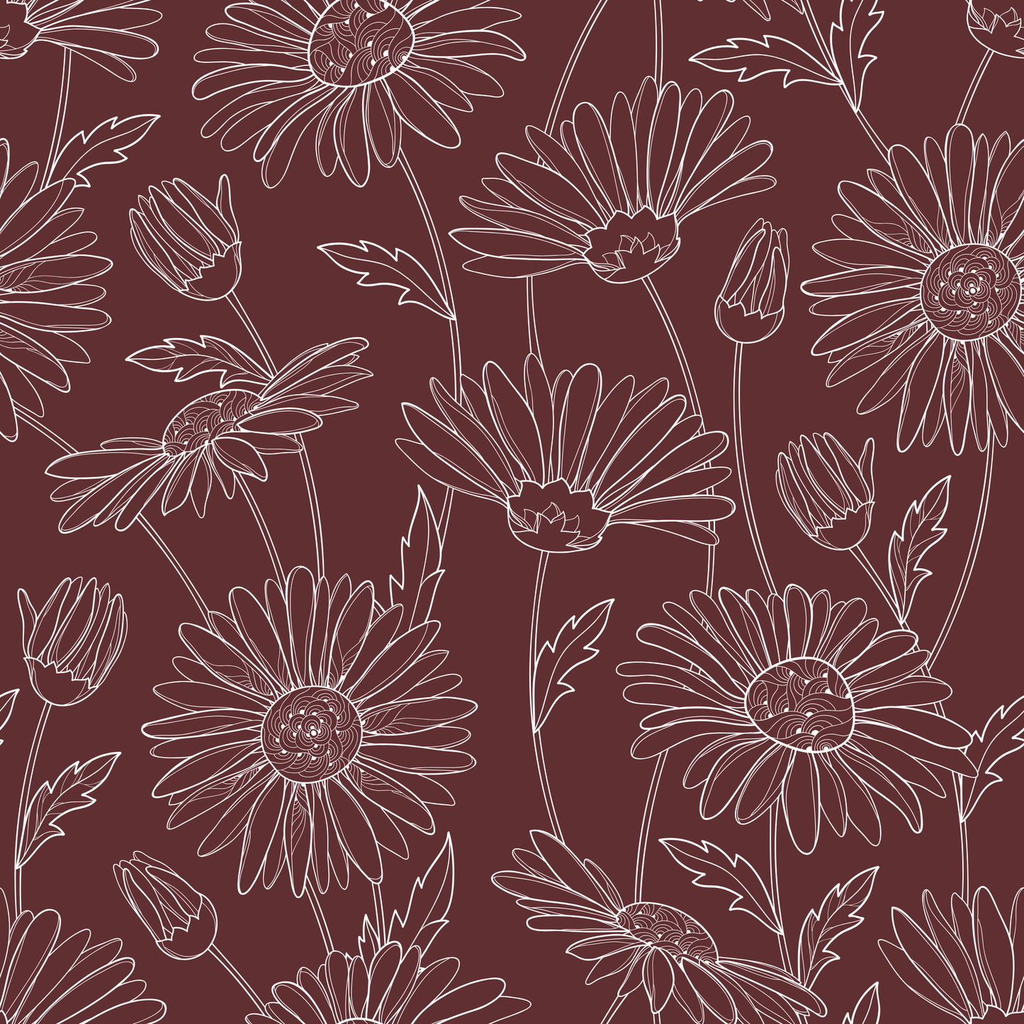 Burgundy Daisy | Tough Case