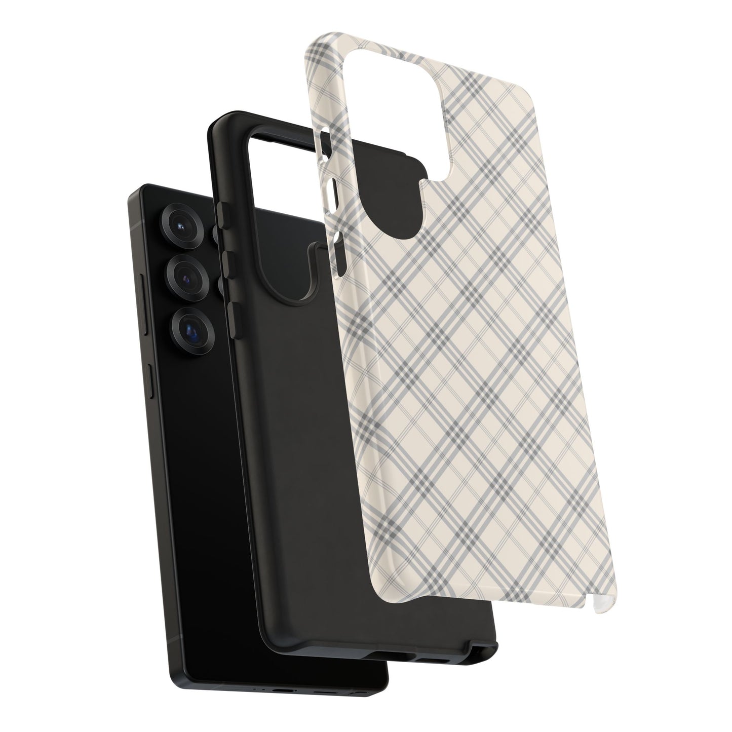 Blue Plaid | Tough | Samsung, Pixel