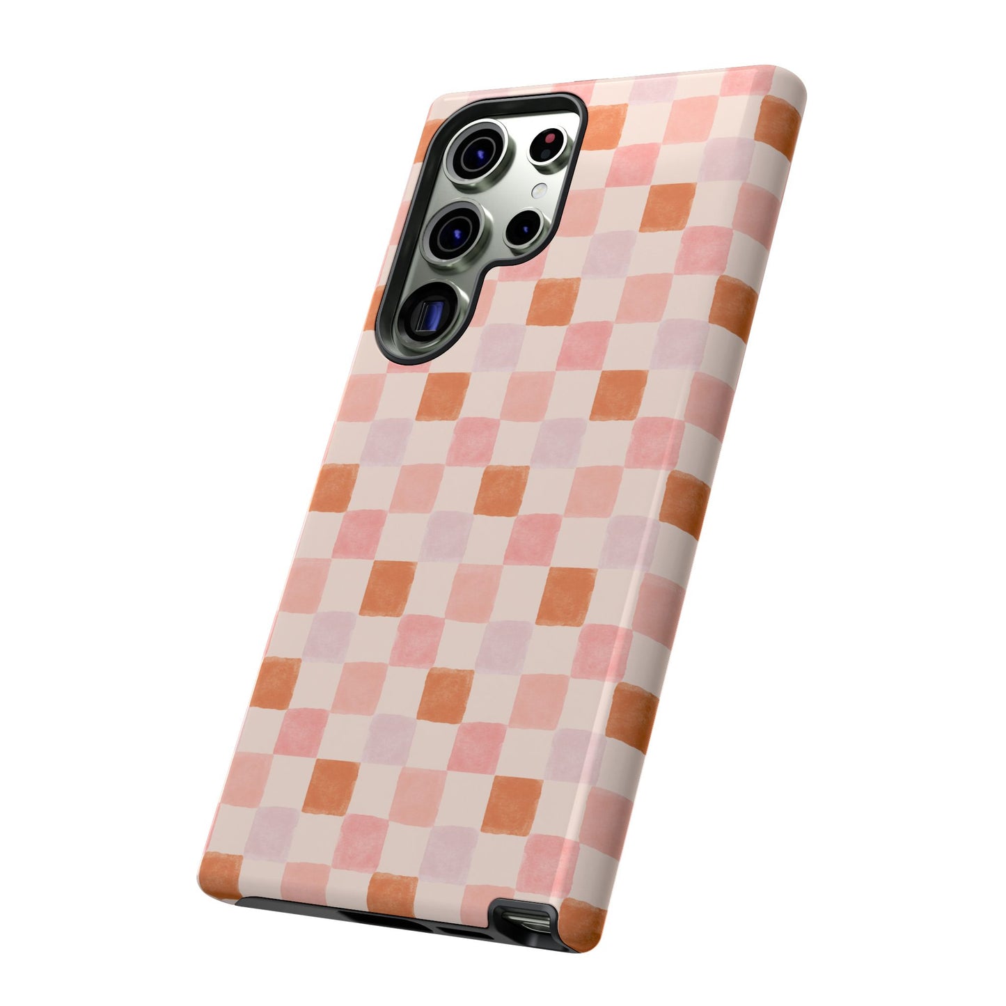 Peachy Checkered | Tough | Samsung, Pixel