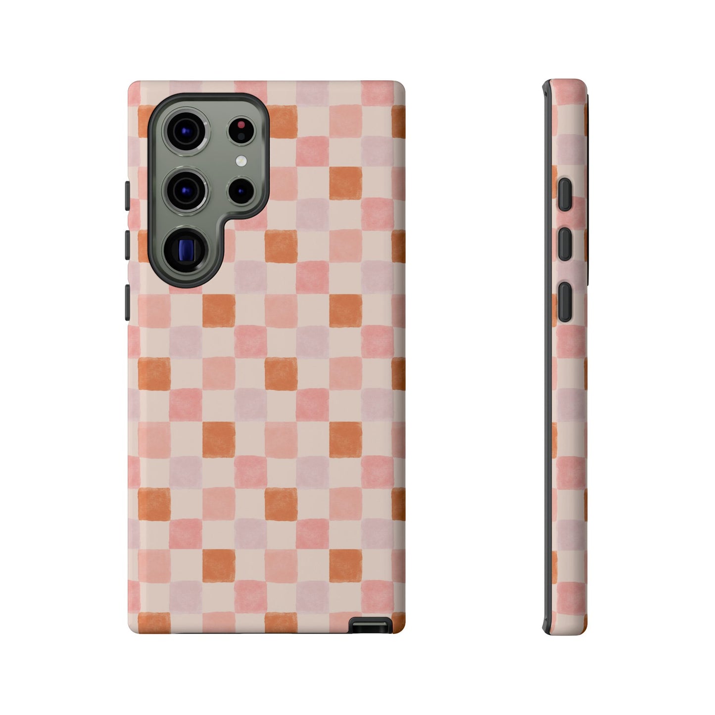 Peachy Checkered | Tough | Samsung, Pixel