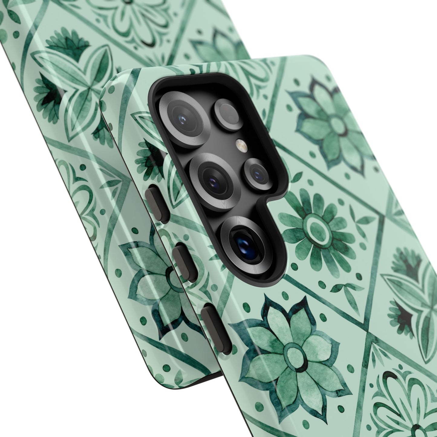 Sage Blossom Tiles | Tough | Samsung, Pixel