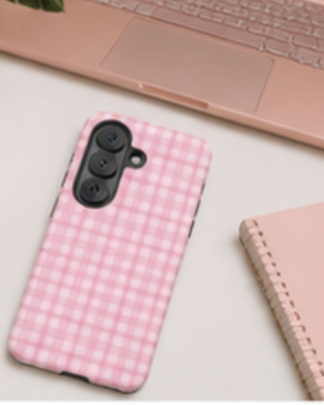 Strawberry Check Phone Case