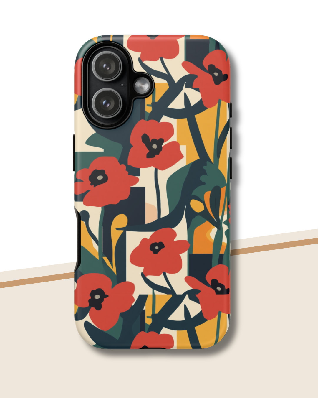 Poppy Patchwork Phone Case