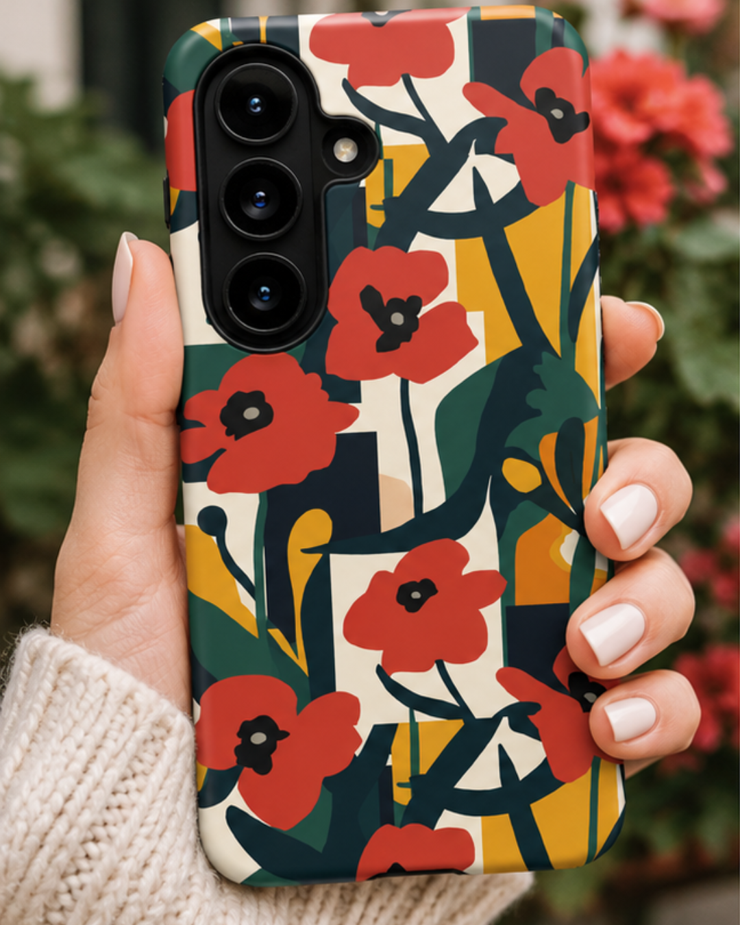 Poppy Patchwork Phone Case