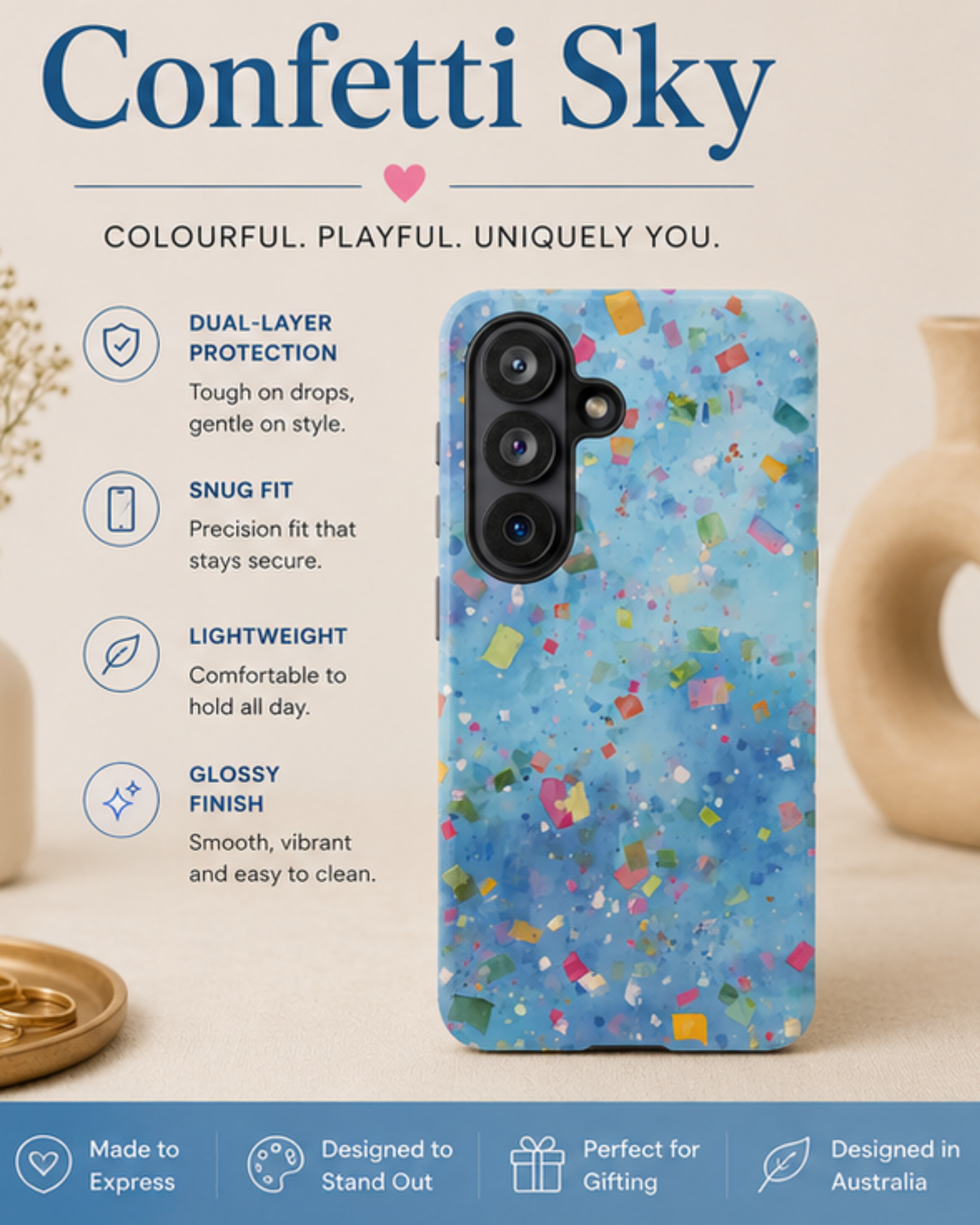 Confetti Sky Phone Case