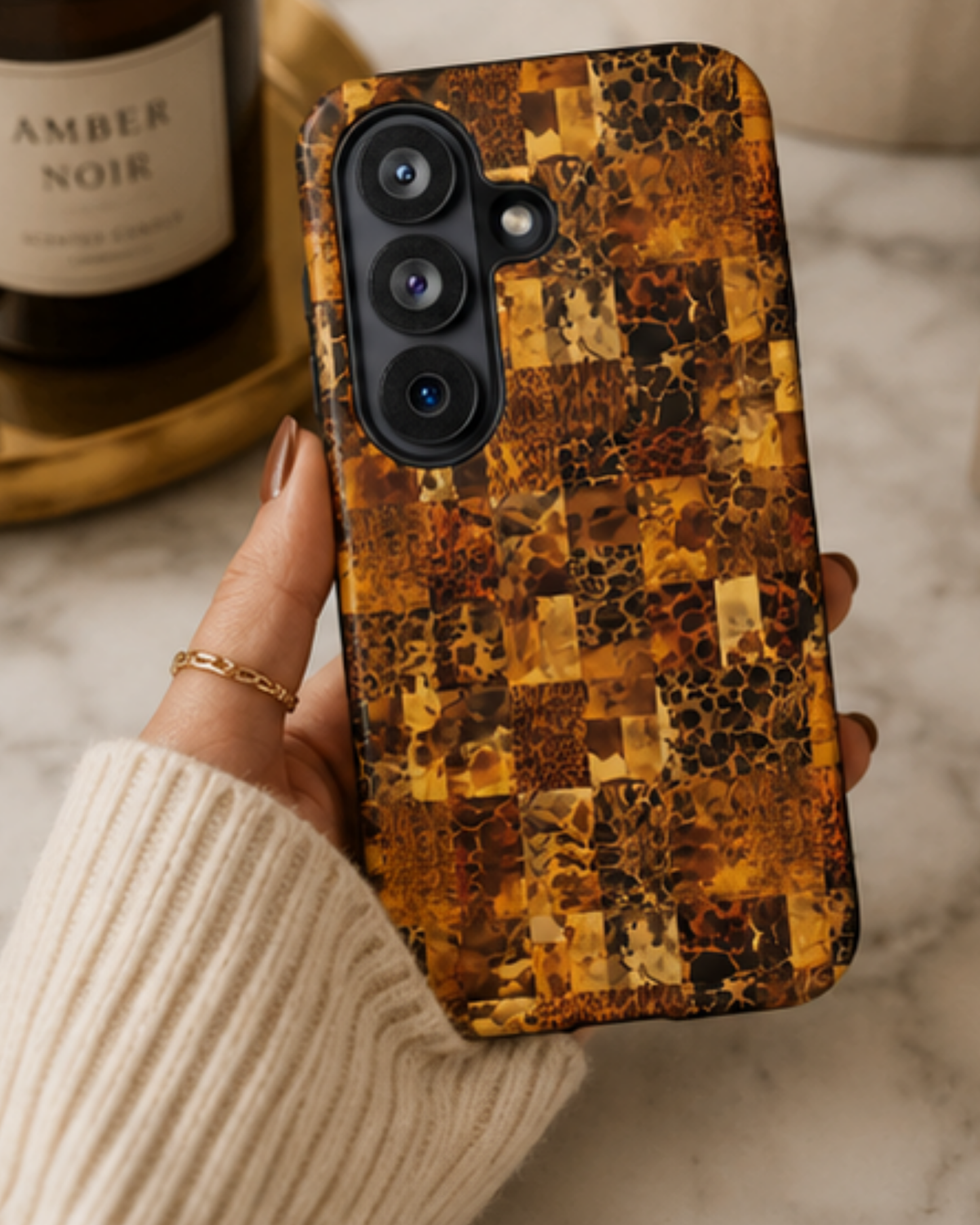 Amber Mosaic Phone Case