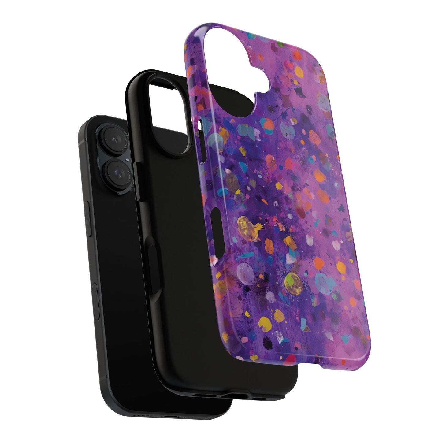Purple Confetti Phone Case