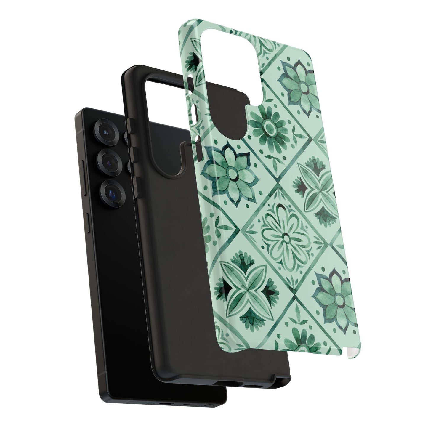 Sage Blossom Tiles | Tough | Samsung, Pixel