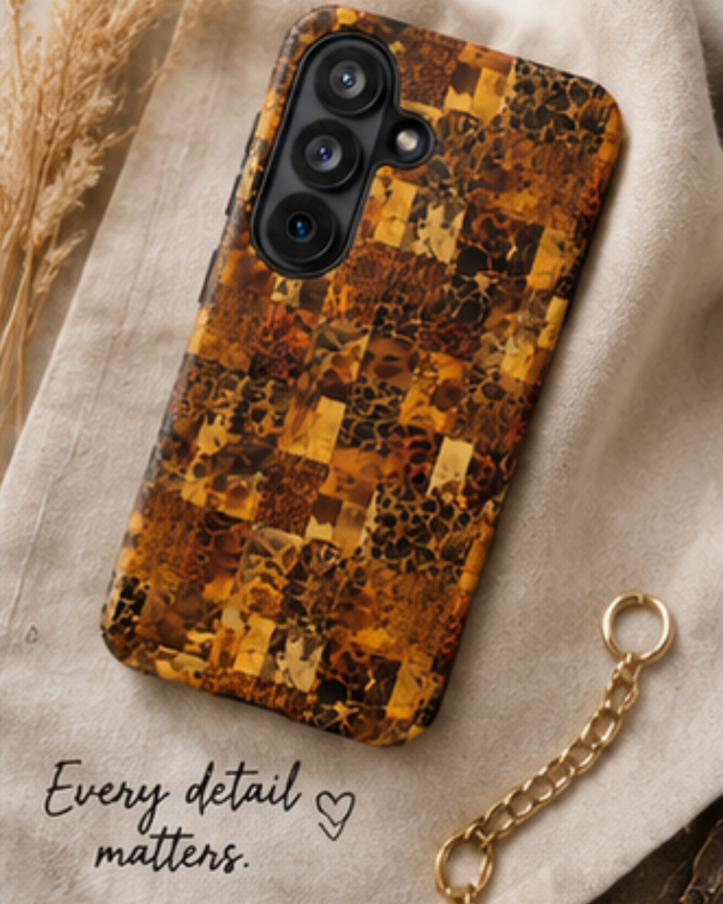 Amber Mosaic Phone Case