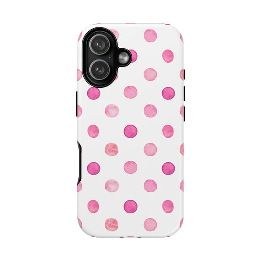 Watercolour Polka Dot | Pink | Tough Case